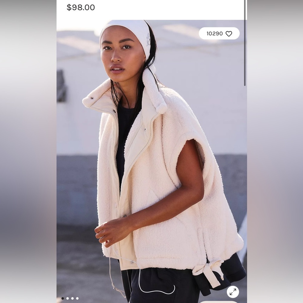 NWT Free People Scout It Out Fleece Vest - Picture 2 of 5